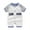 Blue, variant on AOMPMSDX Boys Bodysuits Baby Onesie Summer Clothes Baby Cotton Crawling Clothes Baby Children's Clothing Baseball Sports Baby Clothes Red 0-3 Months