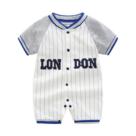 

ASEIDFNSA Boy Clothes 0To 3 Month Baby Boy Clothes Baby Onesie Summer Clothes Baby Cotton Crawling Clothes Baby Children s Clothing Baseball Sports Baby Clothes