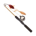 thumbnail image 1 of 1Pc Fishing Rod Design Cat Teaser Retractable Cat Tickling Sticks Cat Teasing Toys, 1 of 8