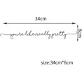 thumbnail image 2 of You're Like Really Pretty Mirror Decal Vinyl Decal Bathroom Decor (13.3"x2.3"), 2 of 6
