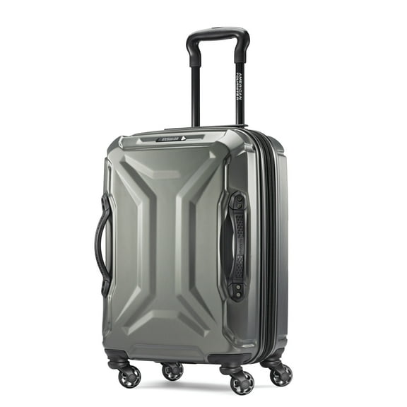 American Tourister Cargo Max 21" Hardside Durable Carry-on Spinner Luggage with Divider Pockets, Olive