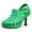green, variant on Women’s Breathable EVA Platform Sandals, Lightweight High-Heel Clog Shoes with Vent Holes, Comfortable Outdoor Commuting Slip-On Footwear, Cushioned Elevated Casual Shoes