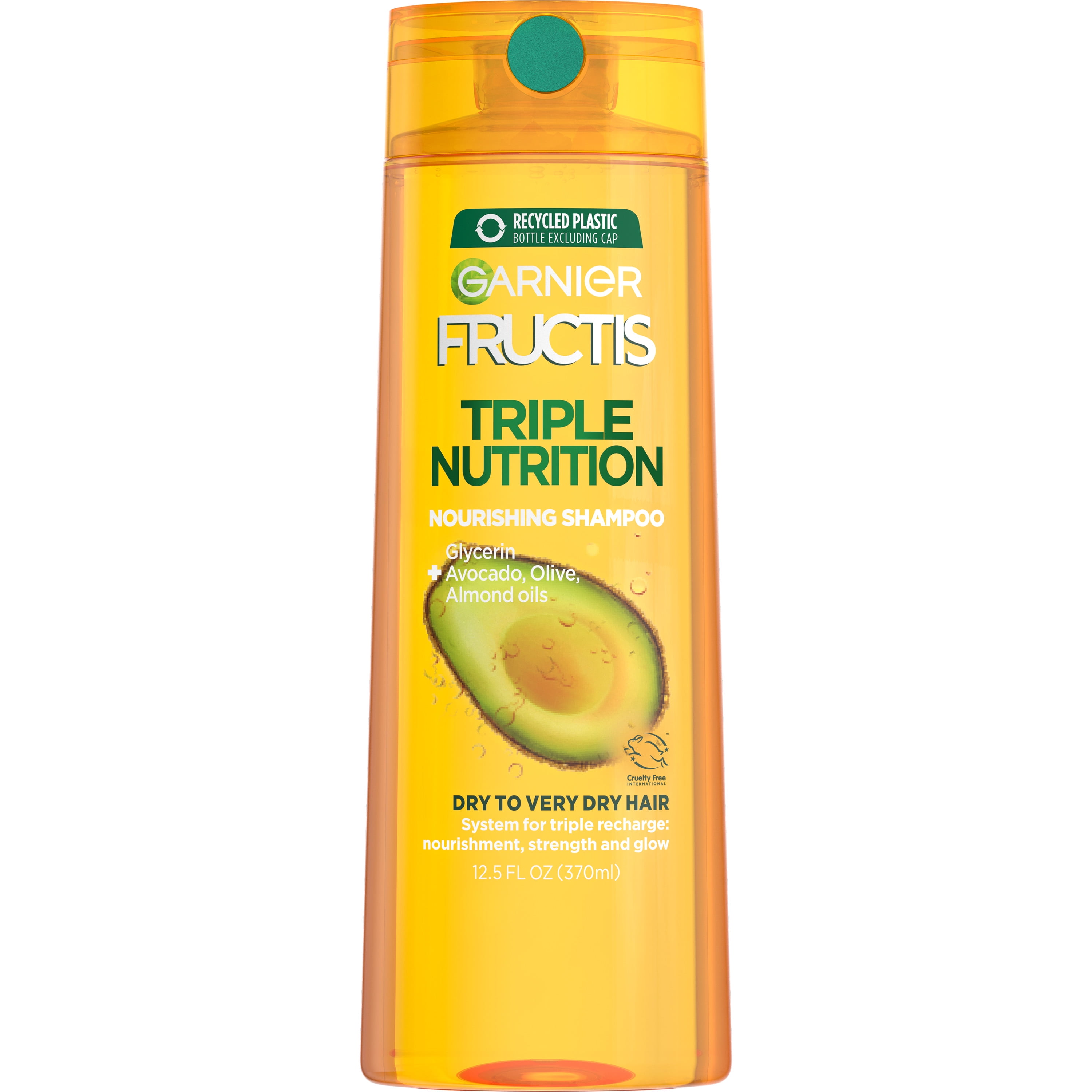 risiko spids Tilslutte Garnier Fructis Triple Nutrition Shampoo, Dry to Very Dry Hair, 12.5 fl oz  - Walmart.com