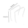 thumbnail image 3 of 2pcs Curly Thick Hair Medium Headband, Invisible Hair Hoop,hairstyle Fixing Tool For Curly Hair, Thick HairWhite, 3 of 5