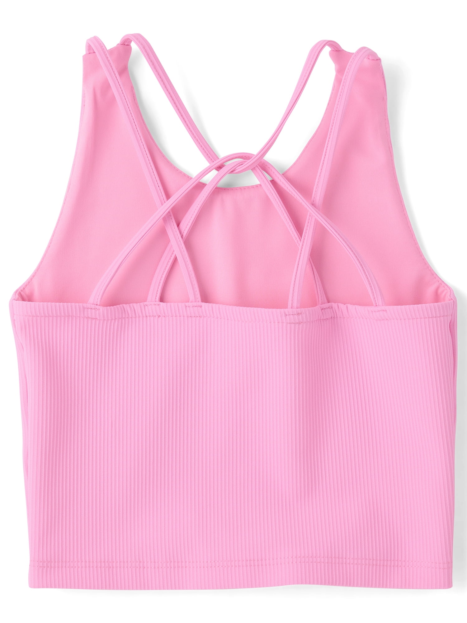 The Children's Place Girls Sleeveless Quick Dry Cross Back Ribbed Tank Top, Sizes XS-XXL