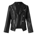 thumbnail image 7 of Vintage Women Jackets Coat Women'S Autumn And Winter Long Sleeved Double Fashion Pu Leather Jacket Small Jacket, 7 of 7