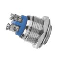 thumbnail image 3 of unids/set 16mm 250V Metal impermeable 2Pin Mini interruptor de botón (cabeza convexa), 3 of 9