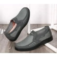 thumbnail image 5 of Mens Casual Loafers Lightweight Mesh Summer Comfort Breathable Non-Slip Walking Outdoor Driving Soft Flats Shoes Gray 8.5 US, 5 of 7