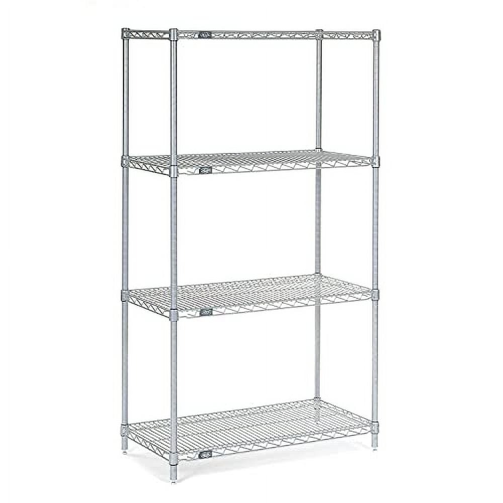 Nexel 18306C Nexel Chrome Wire Shelving, 30"W X 18"D x 63"H
