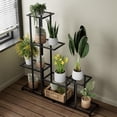 thumbnail image 3 of Soporte para Plantas de Metal, Estante para Plantas 5 Niveles, Estante Decorativo de Acero Negro, Mueble para Plantas para Interiores y Exteriores, 3 of 5