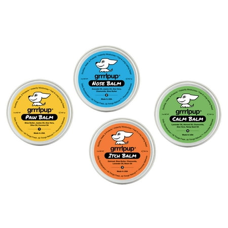 UPC: 0860001736021 | Grrrlpup Balm Set – Paw  Nose  Itch and Calm Balms