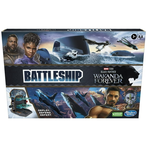 Hasbro Gaming Battleship: Marvel Studios' Black Panther Wakanda Forever Edition 3D Strategy Game for Ages 7+ 2-Player Board Game