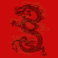 thumbnail image 2 of Boy's Mulan Mushu Large Tattoo Graphic Tee Red Large, 2 of 4
