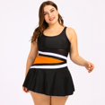 thumbnail image 4 of Two Piece Women‘s Plus Size Tankini Swimsuits Blouson Swim Tank Top With Shorts Modest Bathing Suits, 4 of 9
