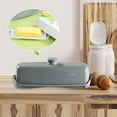 thumbnail image 4 of Household Butter Dish with Covers Kitchen Accessory Large Capacity Sealing Dish Gray, 4 of 8
