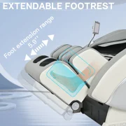 2026 Upgraded 4D Massage Chair Full Body Zero Gravity SL Track Shiatsu Stretching Relief, Back & Calf Heating, Install-free