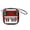 Red, variant on Kcolen Square Toy Cartoon Zipper Purse Electrical Wallet for Daily Use Holder