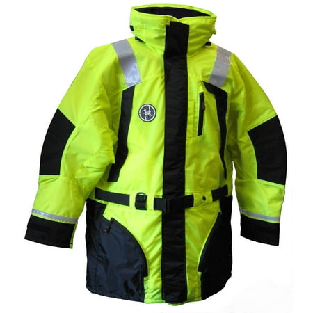 FIRST WATCH HI-VIS FLOTATION COAT LG HI-HIS YELLOW