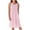 Pink, variant on Ezi Women's Cotton-rich Sleeveless Nightgown,XXL,Mint