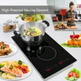 NutriChef PKSTIND52 Dual Induction Cooktop Double Countertop Burner