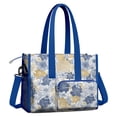 thumbnail image 2 of Teacher Tote Bag,Pioneer Flower Floral Print Pattern Teacher Utility Tote Bag,Large Work Tote Bags for Women with Multiple Pockets,Top Zipper Closure,13.8x10.6x6.7 Inch, 2 of 5