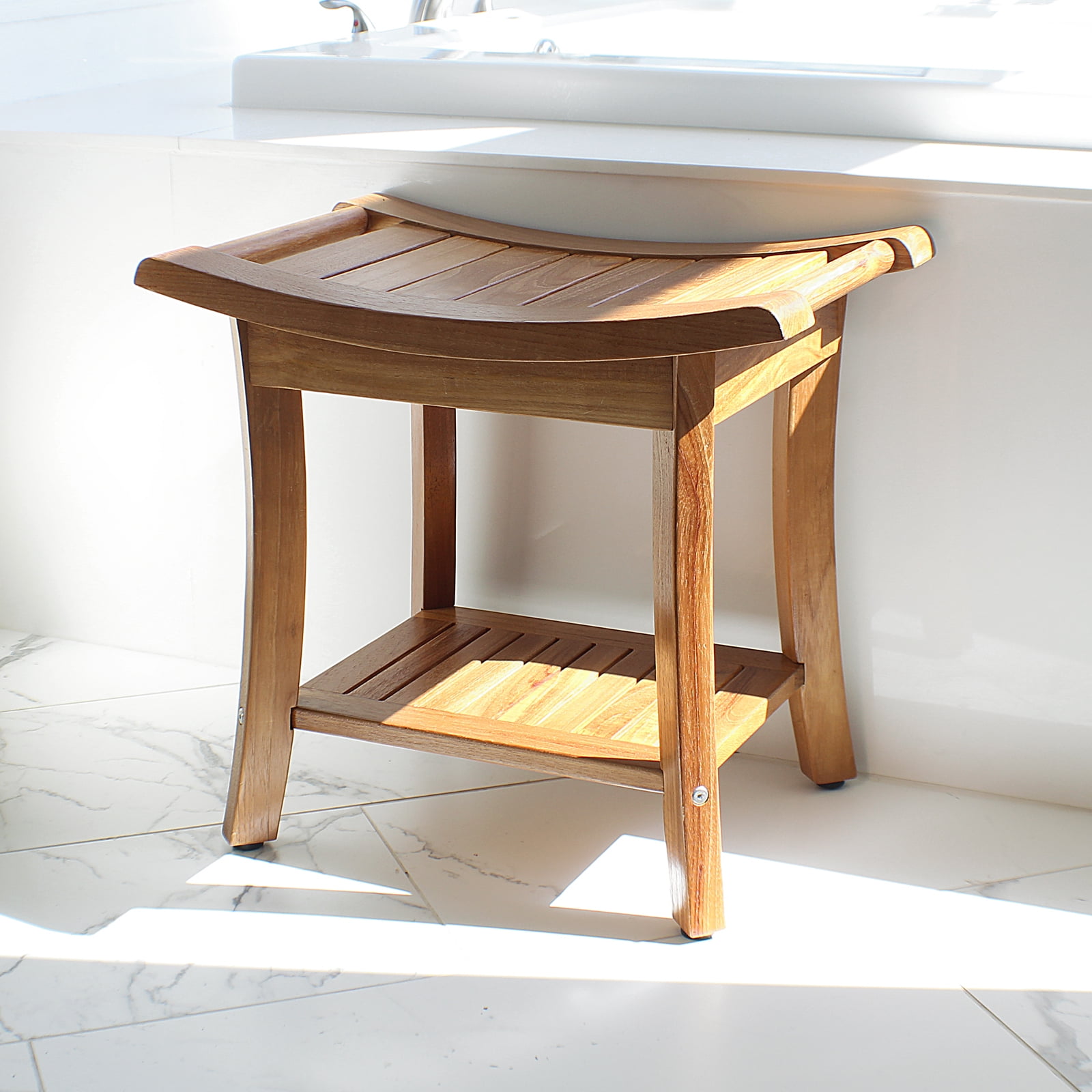 teak shower bench walmart