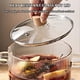 thumbnail image 2 of Clear Glass Cooking Stovetop Pots Thicker and Heavier Upgraded Glass Pot for Use on Open Flames and Gas Stovetops, 2 of 5