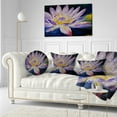 thumbnail image 3 of Fleur de Lotus Violette - Coussin Floral - 26x26, 3 of 4