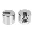 thumbnail image 3 of KAKOWELY 2pcs Steel Wire Rope Fixation Clip Slotted Grub Steel Wire Rope Fittings Clip,0.39X"X0.39"X0.31", 3 of 5