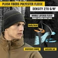 thumbnail image 5 of 2 Pack Skull Caps for Men Watch Caps Beanies Hat Thermal Head Cover Fleece Motorcycl Helmet Liner Black, 5 of 5