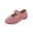 Pink, variant on Girls Loafers Solid Flat Soft Sole Princess Casual Shoes Summer