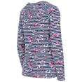 thumbnail image 1 of Trespass - Jersey Dellini Floral de Manga Larga para Mujer (Peltre, Rosa, Blanco de Rayas), 1 of 2