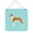 Blue, variant on Basenji Checkerboard Pink Wall or Door Hanging Prints