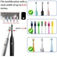 thumbnail image 4 of Sanitizeri Toothbrush Cleaner with 5 Slots, Rechargeable Wall Mounted Toothbrush Holders for Bathroom Family, No Drilling Smart Timer Function Auto Cleaning, Birthday Gift Pick, 4 of 7