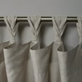 thumbnail image 4 of Exclusive Home Loha Linen Braided Tab Top Curtain Panel Pair, 54"x96", Beige, 4 of 6