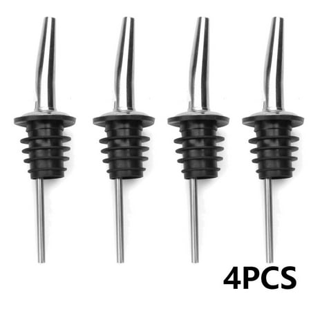 

1/2/3/4pcs Stainless Steel Wine Olive Oil Pourer Dispenser Spout Glass Bottle Pourer Cap Spout Stopper Mouth Dispenser Bartender