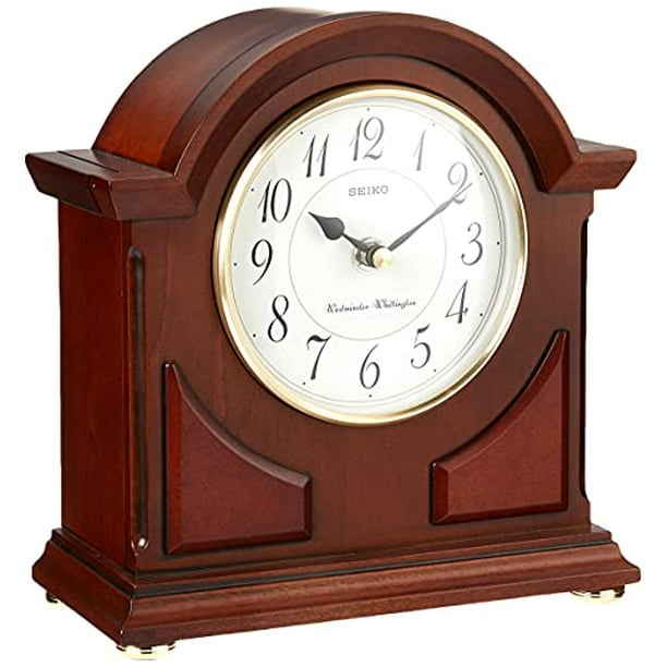 Seiko Mantel Chime Clock Brown Wooden Case Walmart.ca