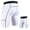 White, variant on BUWTTER Shorts for Men Sports Fitness Quick Drying Training Tight Pocket Athletic Pants Black Shorts L