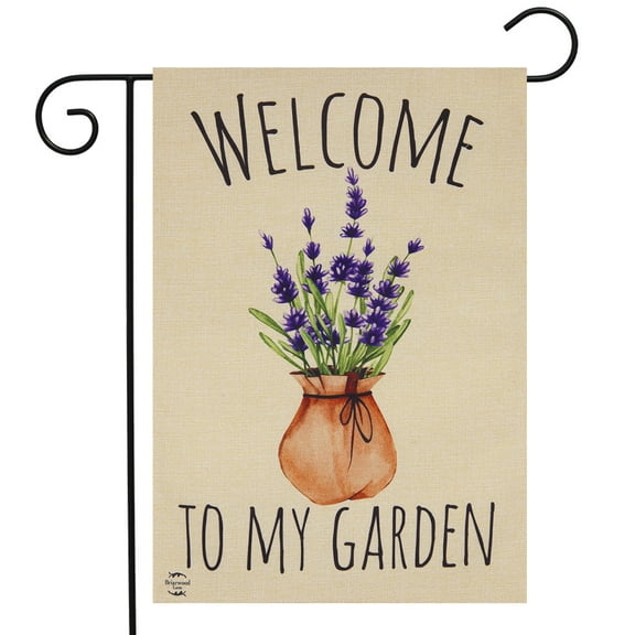 Briarwood Lane Lavender Spring Burlap Garden Flag
