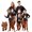 Black, variant on Family Halloween Pajamas Matching Sets Ghost Pumpkin Print Long Sleeve Tops and Orange Jack-O-Lantern Pants 2 Piece Holiday Sleepwear Set