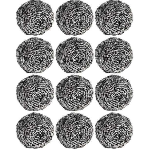 Best 12Pcs Scourer Steel Wool Scrubber Steel Wool for Cleaning Dishes