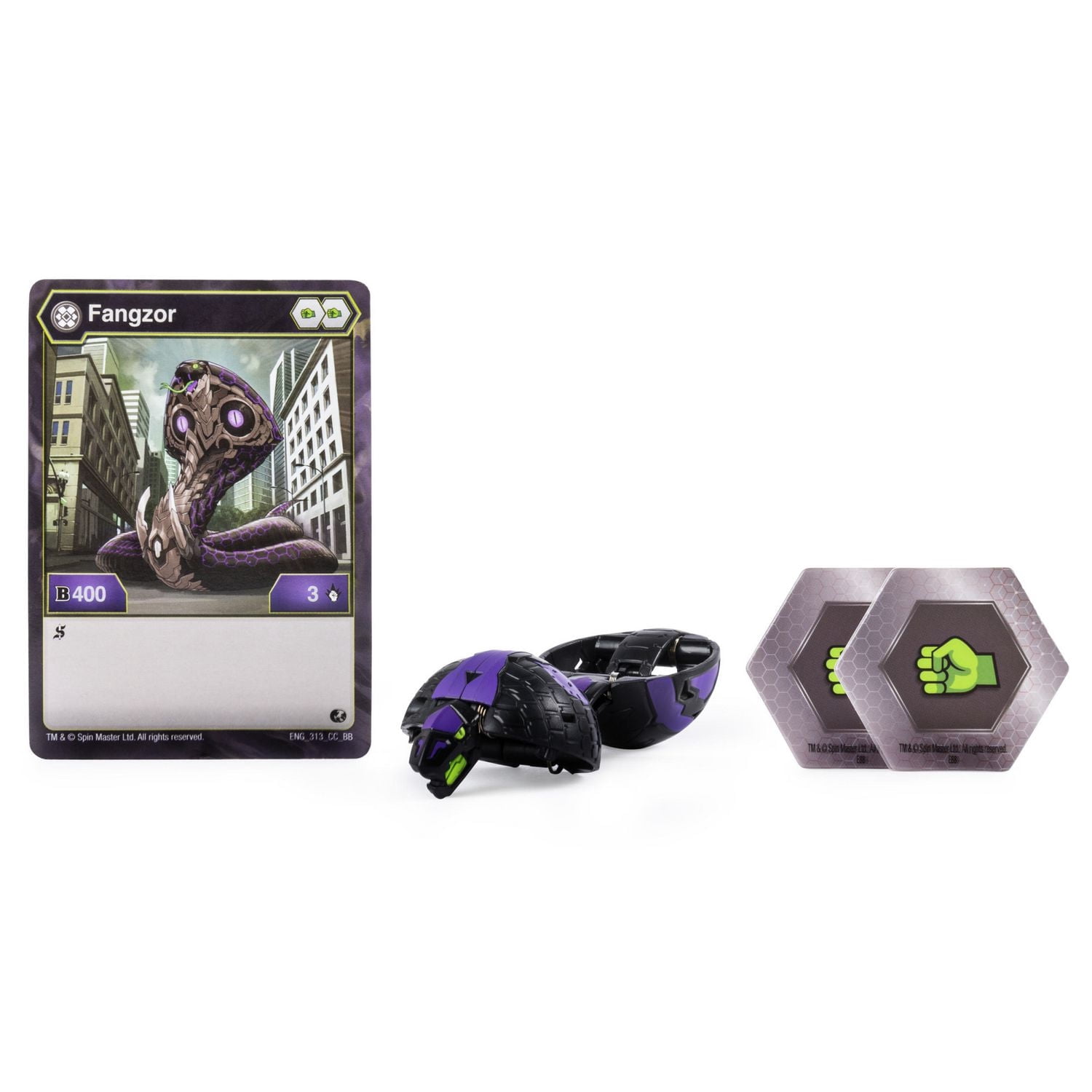 Bakugan, Darkus Fangzor, 2-inch Tall Collectible Transforming Creature, for Ages 6 and Up
