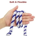 thumbnail image 4 of Unique Bargains 1/2Inch x 20Feet Natural Twisted Cotton Rope 3 Strand Tug of War Rope with Sealing Tape Blue White, 4 of 6