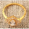 thumbnail image 5 of vylahjewellery 3 CT Oval Cut Moissanite Diamond Ring 10K Yellow Gold Ring Halo Ring Engagement Ring, 5 of 7