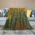 thumbnail image 2 of COMIO  Farm Garden with Sunflowers Blanket - Fine Art Gift Throw Woven, 2 of 6