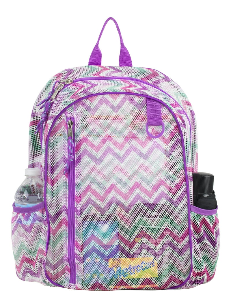 Eastsport Sport Mesh Backpack Purple, Large Main Compartment