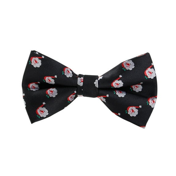 Weikingp Ties for Men, Tie Bow Holiday Printed Groom Wedding Length Adjustable Christmas Ties Bow Men's Tie, Mens Ties, Bow Ties for Men Black