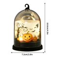 thumbnail image 3 of Halloween Lanterns with Hook, Vintage LED Candle Decorative Hanging Witch Pumpkin Castle Halloween Decorations for Home Indoor Outdoor, 3 of 4