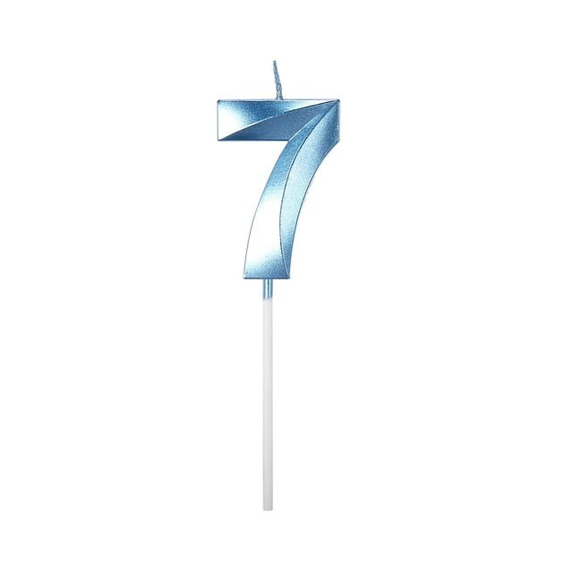 Large 3D Birthday Number Candles Cake Topper Decoration Set for Festive Party Celebrations and Special Events