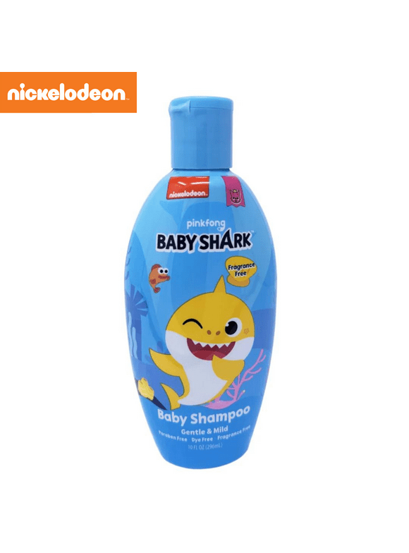 Nickelodeon Baby Shark Gentle and Mild Baby Shampoo, 10 fl oz, 296ml